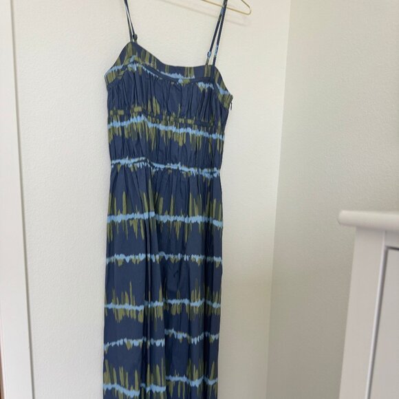 Richer Poorer Dakota Tiered Blue Green Maxi Dress XS (fits XS-S) - Ally Lewber - Picture 14 of 16